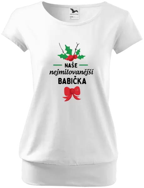 Dámské tričko Nejmilovanější babička