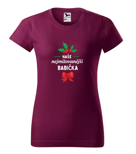 Dámské tričko Nejmilovanější babička