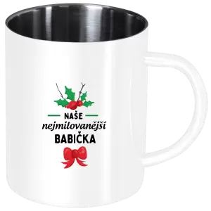 Nerezový hrnek Nejmilovanější babička