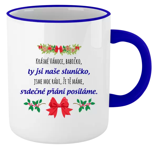 Hrnek Srdečné přání babičce