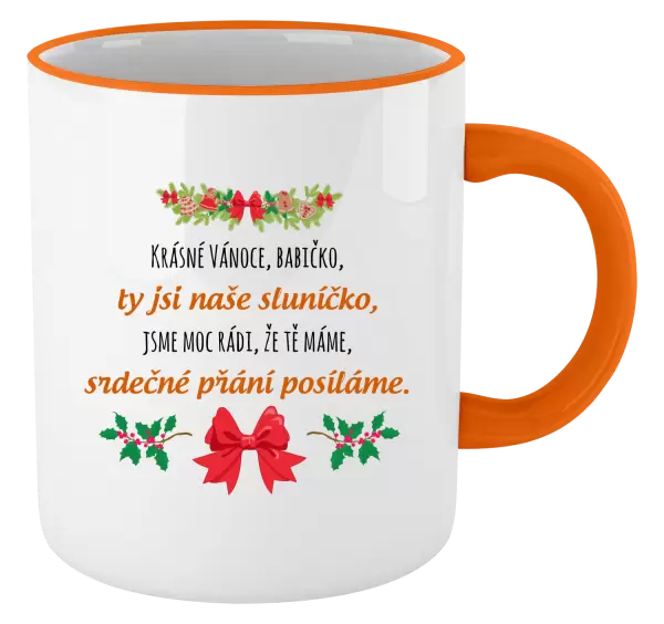 Hrnek Srdečné přání babičce