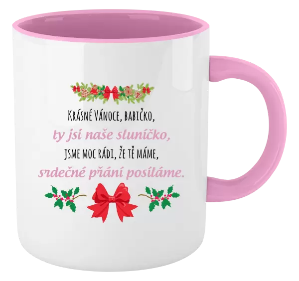 Hrnek Srdečné přání babičce