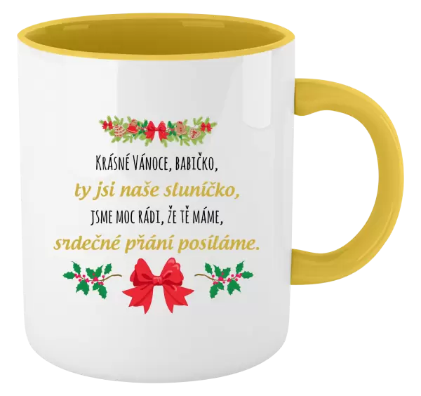 Hrnek Srdečné přání babičce