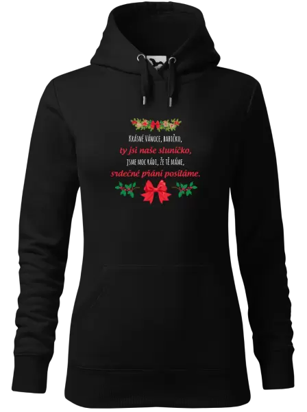 Dámská mikina Srdečné přání babičce