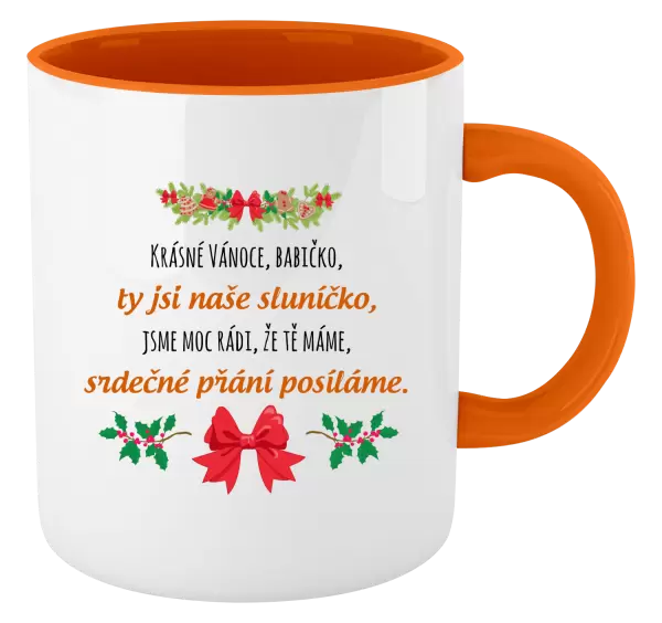 Hrnek Srdečné přání babičce