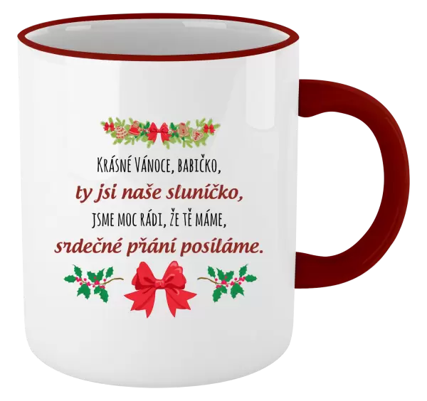 Hrnek Srdečné přání babičce