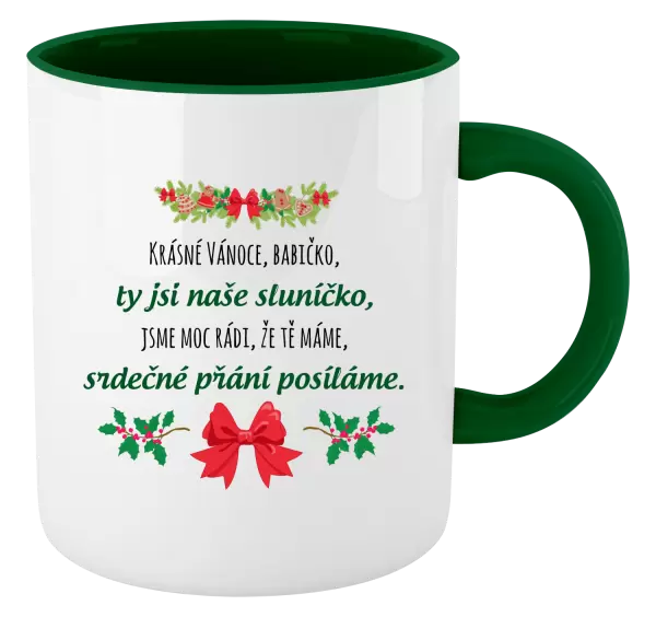 Hrnek Srdečné přání babičce