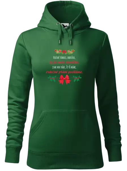 Dámská mikina Srdečné přání babičce