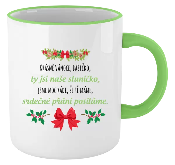 Hrnek Srdečné přání babičce