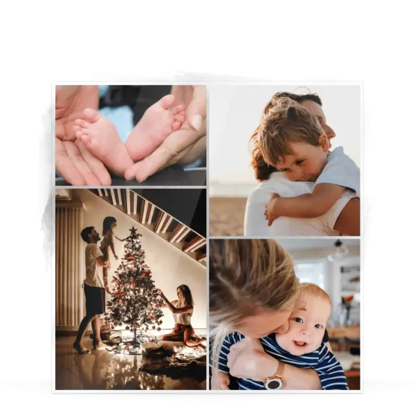 Plexi svatební fotoobraz Koláž 4 fotky 03