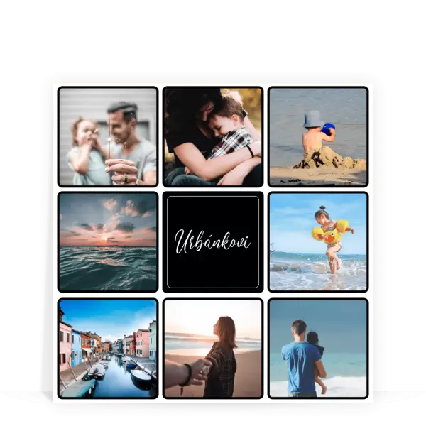 PVC svatební fotoobraz Koláž 8 fotek