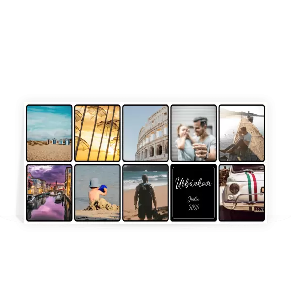 PVC svatební fotoobraz Koláž 9 fotek