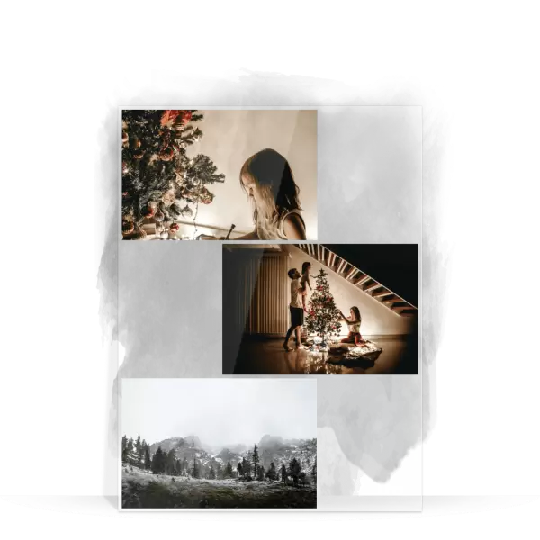 Plexi svatební fotoobraz Koláž 3 fotky
