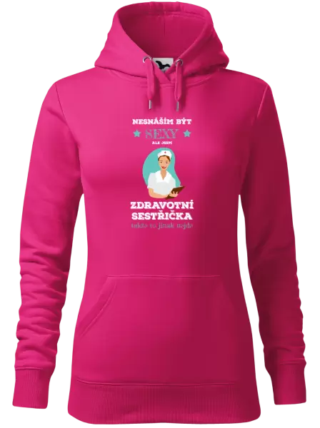 Dámská mikina Nesnáším být sexy, ale jsem zdravotní sestřička