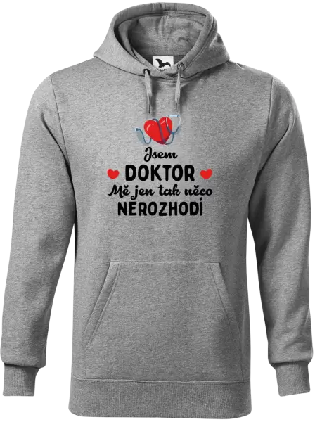 Pánská mikina Jsem doktor. Mě jen tak něco nerozhodí