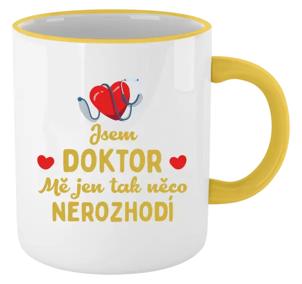 Hrnek Jsem doktor. Mě jen tak něco nerozhodí