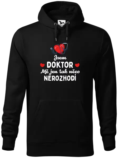 Pánská mikina Jsem doktor. Mě jen tak něco nerozhodí