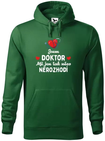 Pánská mikina Jsem doktor. Mě jen tak něco nerozhodí