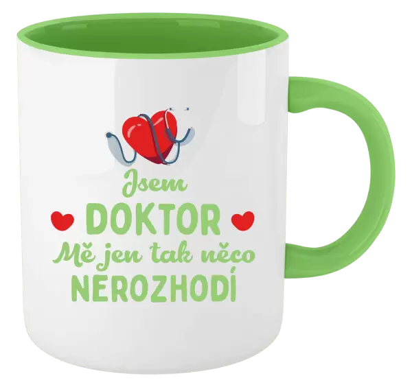 Hrnek Jsem doktor. Mě jen tak něco nerozhodí