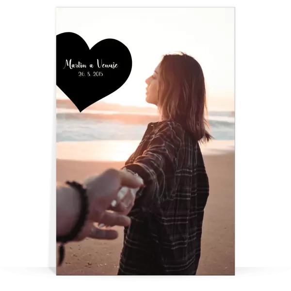 PVC fotoobraz 1 fotka srdce