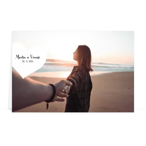 Dibond fotoobraz 1 fotka srdce