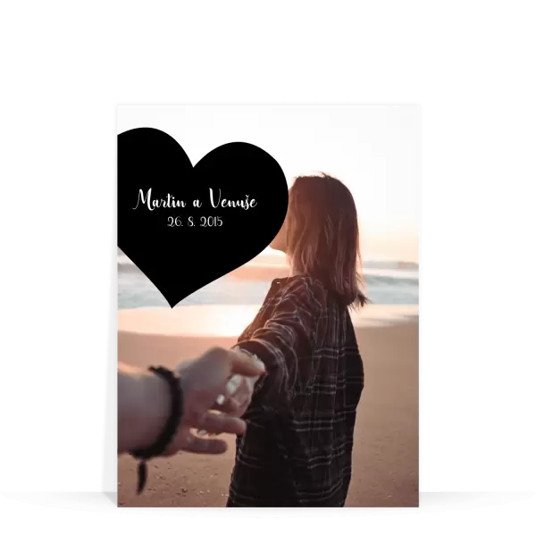 PVC fotoobraz 1 fotka srdce