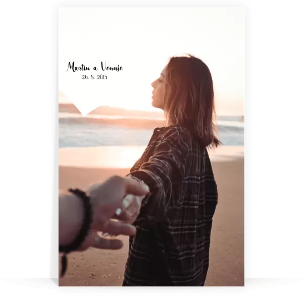 PVC fotoobraz 1 fotka srdce