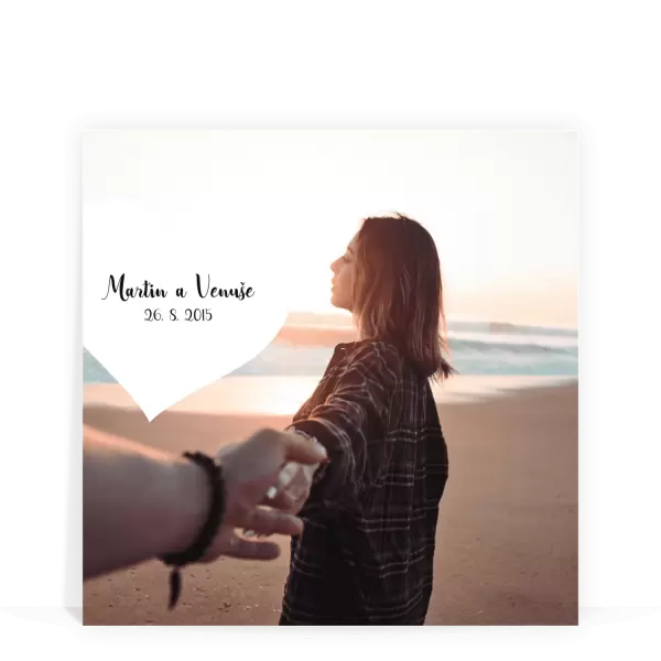 PVC fotoobraz 1 fotka srdce