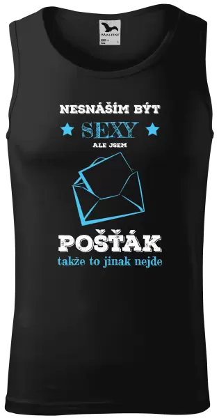 Pánské tílko Nesnáším být sexy, ale jsem pošťák