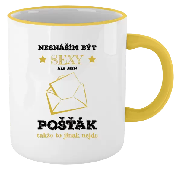 Hrnek Nesnáším být sexy, ale jsem pošťák