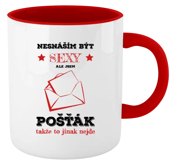 Hrnek Nesnáším být sexy, ale jsem pošťák