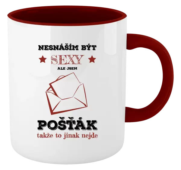 Hrnek Nesnáším být sexy, ale jsem pošťák