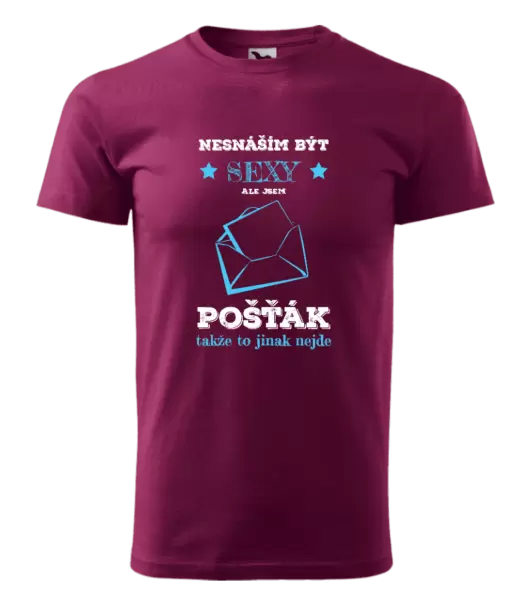 Pánské tričko Nesnáším být sexy, ale jsem pošťák