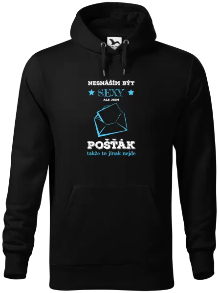 Pánská mikina Nesnáším být sexy, ale jsem pošťák