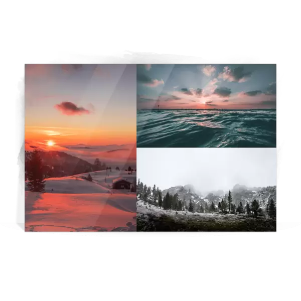 Plexi svatební fotoobraz 3 fotky