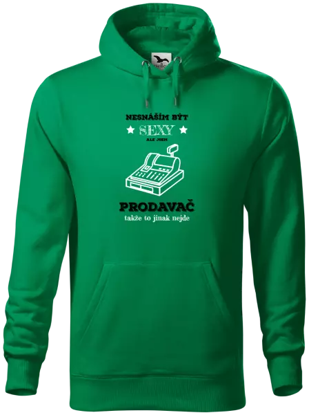 Pánská mikina Nesnáším být sexy, ale jsem prodavač