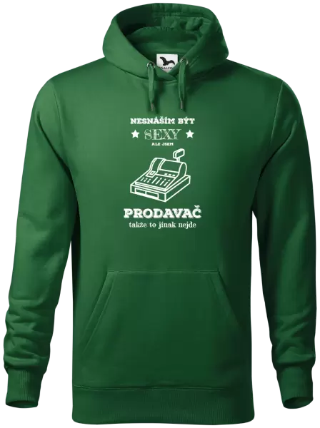Pánská mikina Nesnáším být sexy, ale jsem prodavač