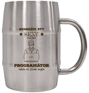 Nerezový chladicí půllitr Nesnáším být sexy, ale jsem programátor