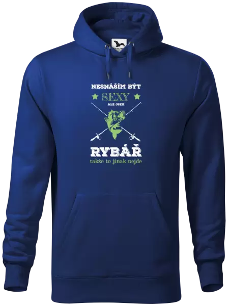 Pánská mikina Nesnáším být sexy, ale jsem rybář