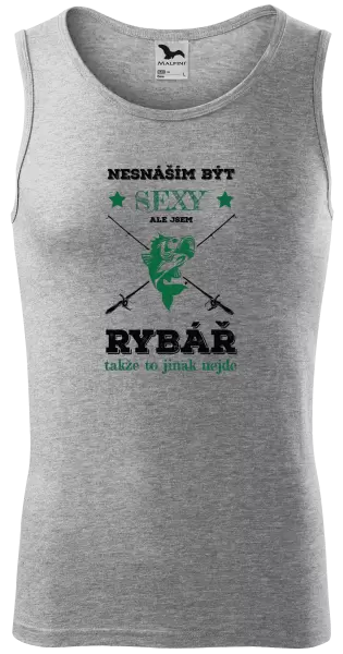 Pánské tílko Nesnáším být sexy, ale jsem rybář