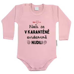 Dětské body s dlouhým rukávem Naši se v karanténě evidentně nudili