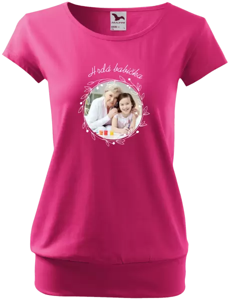 Dámské tričko Hrdá babička