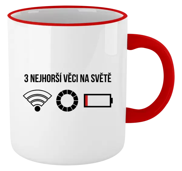 Hrnek Tři nejhorší věci na světě