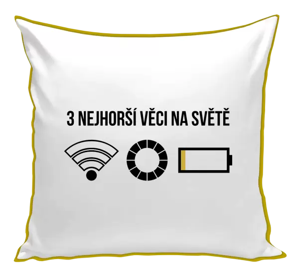 Polštář Tři nejhorší věci na světě