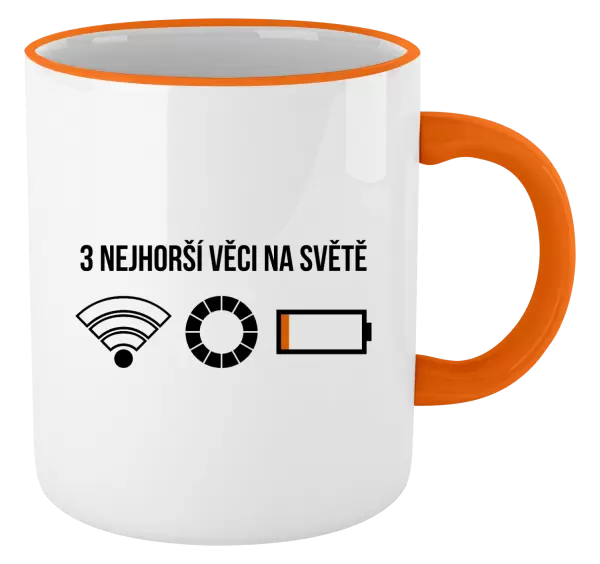 Hrnek Tři nejhorší věci na světě