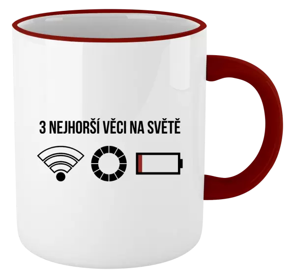 Hrnek Tři nejhorší věci na světě