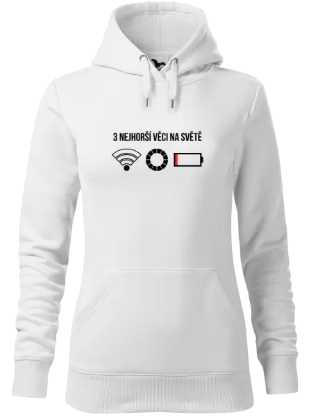 Dámská mikina Tři nejhorší věci na světě