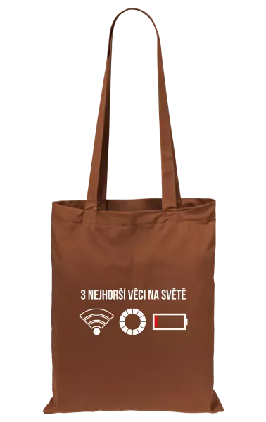 Látková taška Tři nejhorší věci na světě