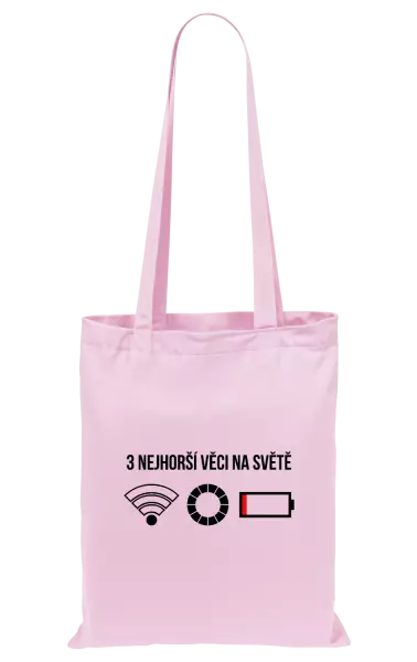 Látková taška Tři nejhorší věci na světě
