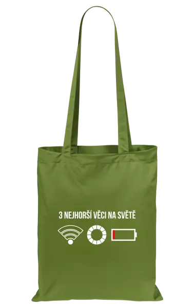 Látková taška Tři nejhorší věci na světě
